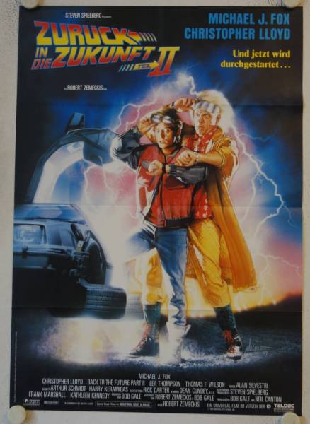 Zurück in die Zukunft Teil II originales deutsches Filmplakat